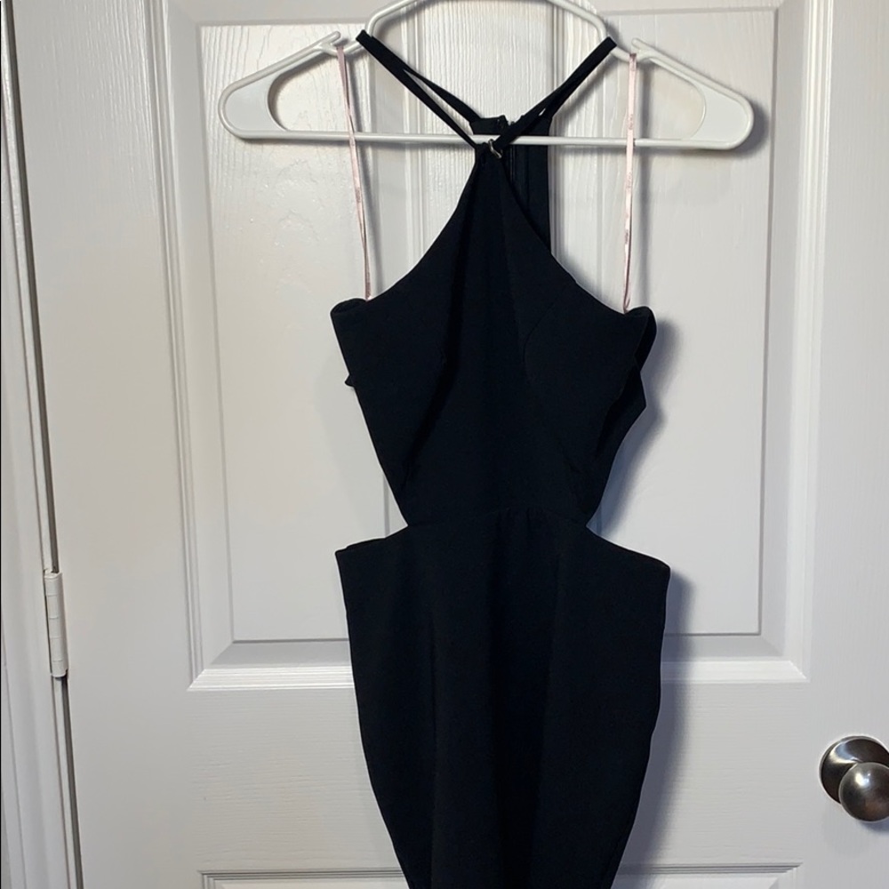 Forever 21 black cut out cocktail dress
